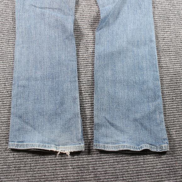 Rock Revolution Jeans Womens 30 Blue Bootcut Light Wash Whiskered - Picture 10 of 10